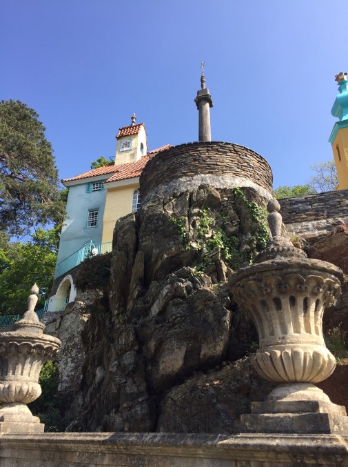 Portmeirion column and house